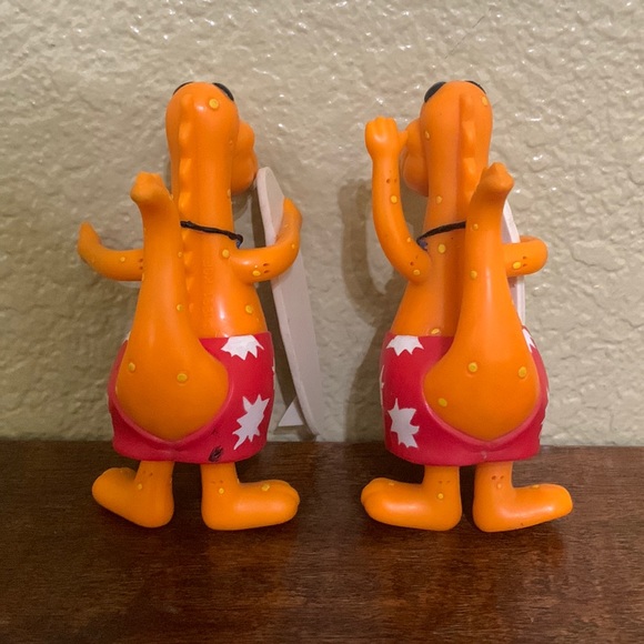 VTG Kraft Macaroni & Cheese Cheesasauras Rex Dinosaur 🦖 Bendable Figures Set - Picture 9 of 11